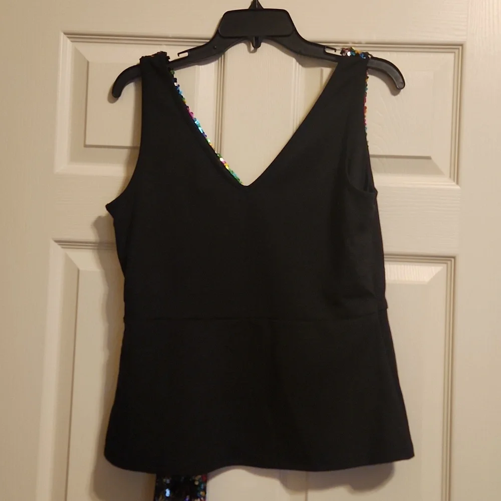 NY&Co 7th Avenue Design Studio sequin sleeveless top, medium, like new - Picture 5 of 12